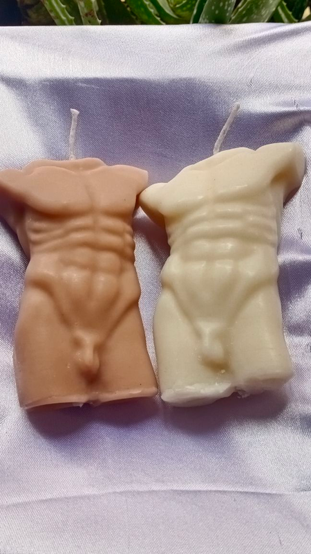 Male Body Candle (set Of 2)
